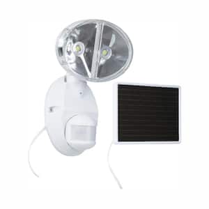 180-Degree White Motion Activated Outdoor Integrated LED Solar Flood Light