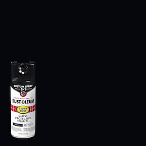 12 oz. Custom Spray 5-in-1 Gloss Ink Black Spray Paint (Case of 6)