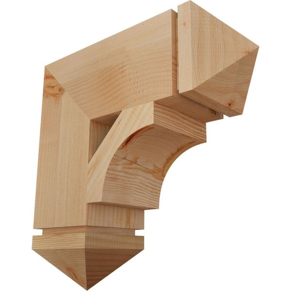 Ekena Millwork 5.5 in. x 18 in. x 18 in. Douglas Fir Westlake Arts and Crafts Smooth Bracket