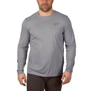 Gen II Men's Work Skin Extra Large Gray Light Weight Performance Long-Sleeve T-Shirt