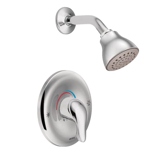 MOEN Chateau Bulk Packed Posi-Temp 1-Handle Shower Faucet Trim Kit in Chrome (Valve Not Included)