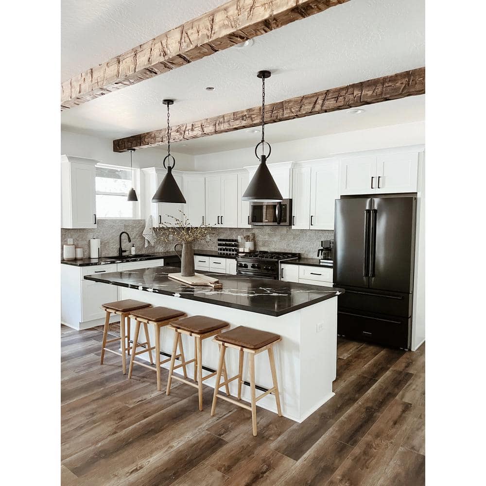 Chestnut Brown Backless Saddle Wood and Metal Barstools