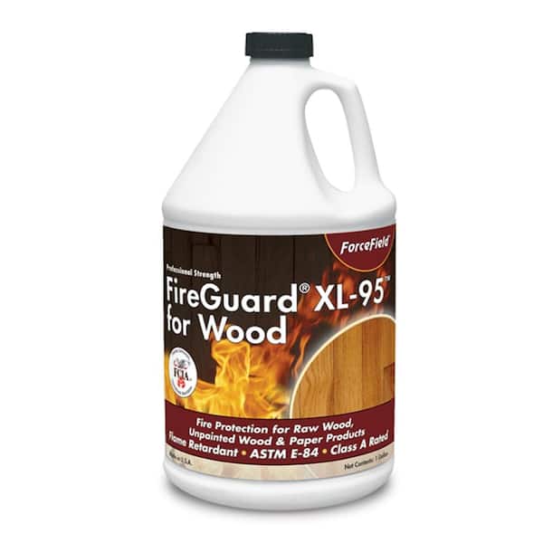 ForceField FireGuard XL-95 - 1 Gal. - Clear - Class A Flame Retardant Interior Wood Stain for Interior Raw Wood