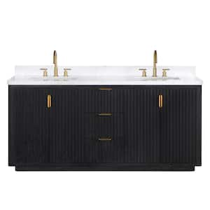 Cadiz Double Bathroom Vanity with White Composite Stone Top