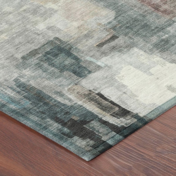 Chantille Machine Washable Indoor/Outdoor Abstract ACN2668 Ivory 10 ft. x 14 ft. Area Rug