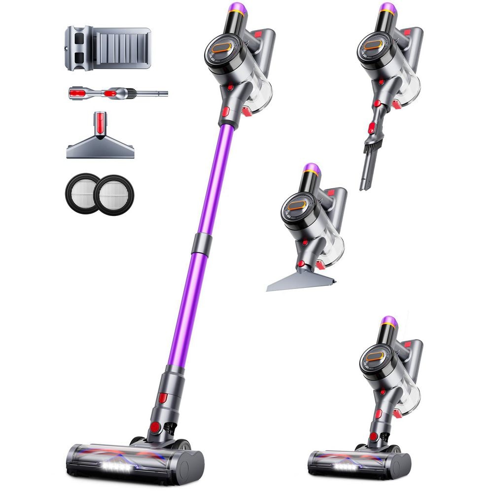 Self-Standing Upright Vacuum with 550W 45Kpa Suction, 8-Layer Filtration, LED Display for Carpet, Hardfloor, Pet Hair price history on PriceWatchPro
