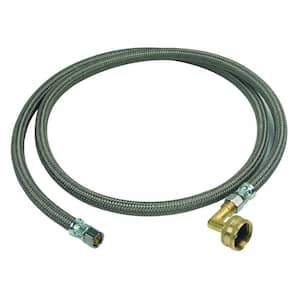 3/8 in. Compression x 3/8 in. Compression x 60 in. Braided Polymer Dishwasher Supply Line with 3/4 in. Garden Hose Elbow