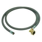 3/8 in. Compression x 3/8 in. Compression x 60 in. Braided Polymer Dishwasher Connector with 3/4 in. Garden Hose Elbow