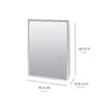 Glacier Bay 16 in. W x 20 in. H Rectangular Plastic Medicine Cabinet with  Mirror MP109 - The Home Depot