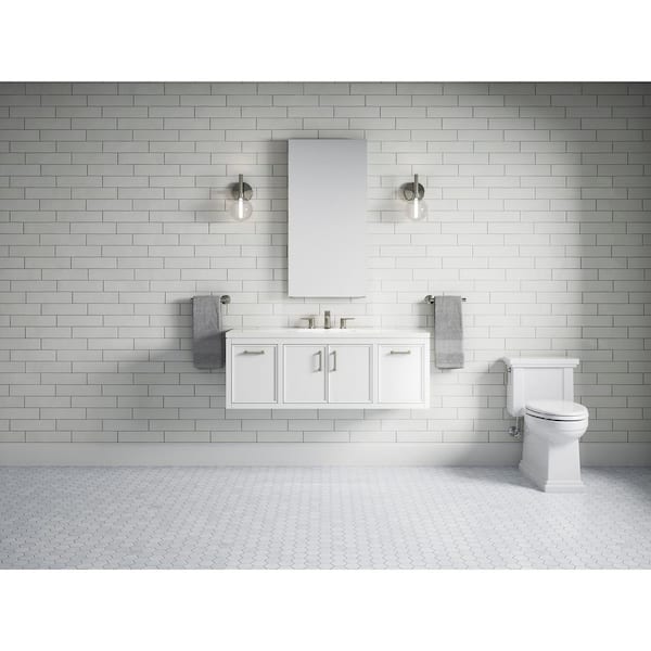 KOHLER Winnow 48.12in. Single Sink Freestanding White Bath Vanity with White Quartz Top Assembled