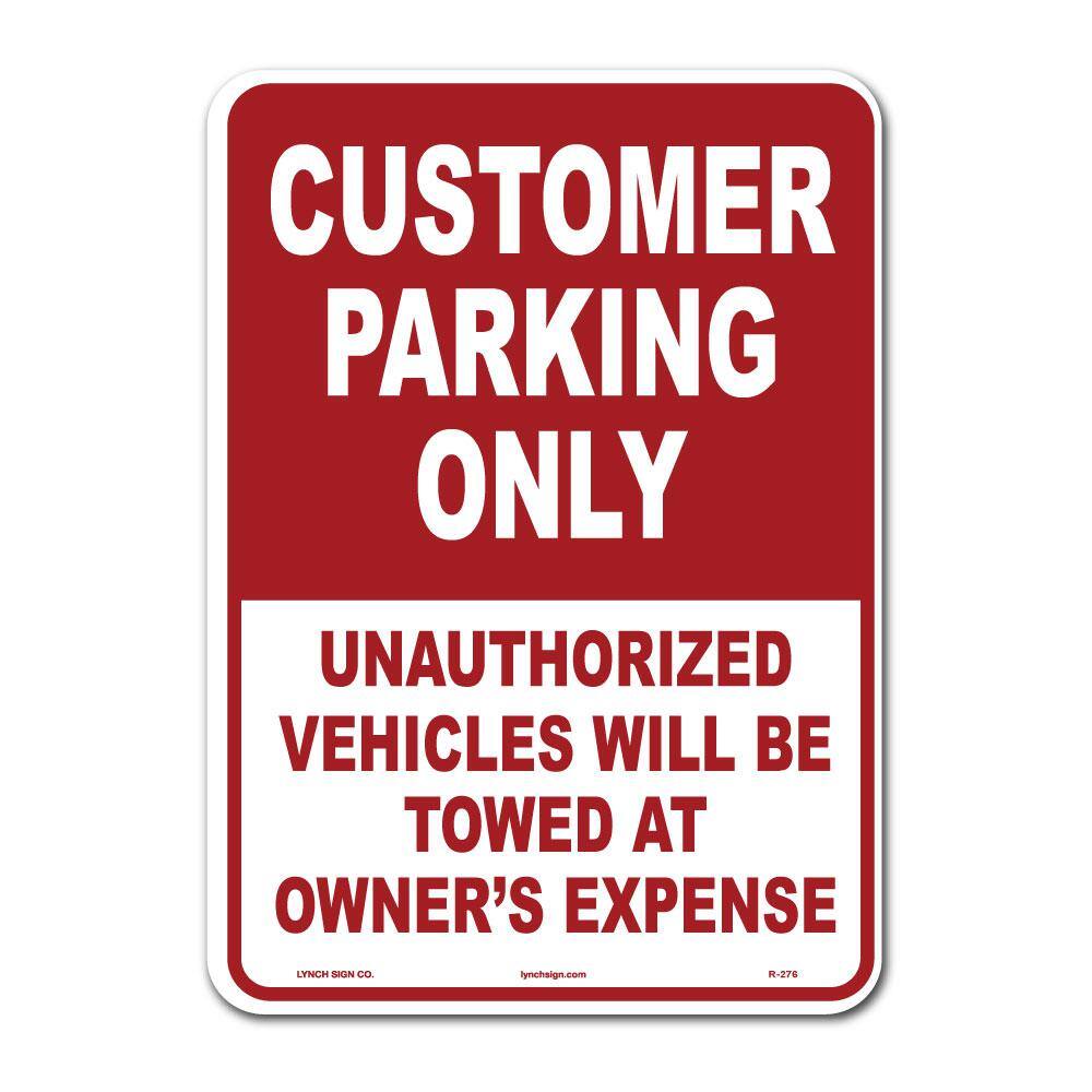 10 in. x 14 in. Customer Parking Sign Printed on More Durable Thicker Longer Lasting Plastic Styrene price history on PriceWatchPro