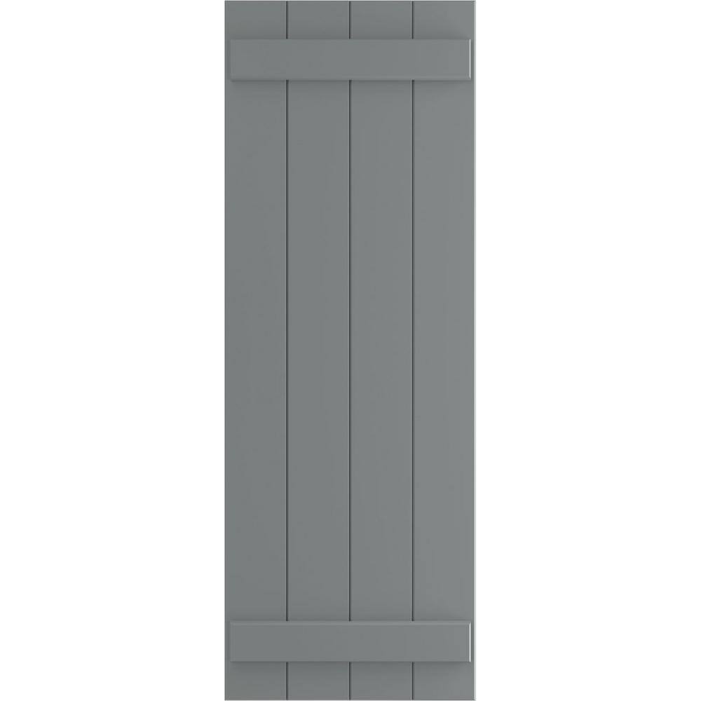 21-1/2 in. x 43 in. True Fit PVC Four Board Joined Board and Batten Shutters Pair in Ocean Swell price history on PriceWatchPro