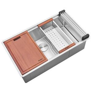 Ruvati Roma Pro 30 in. Undermount Single Bowl 16-Gauge Stainless