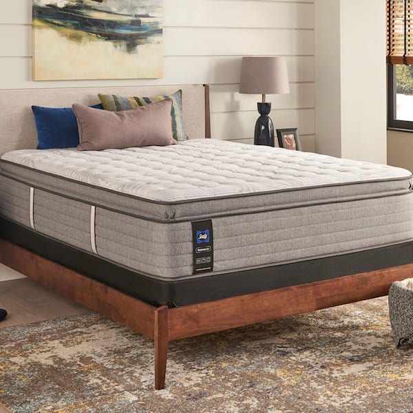 Sealy Posturepedic Engelmann 15 in. Medium Innerspring Pillow Top CA TXL Mattress Set with 9 in. Foundation