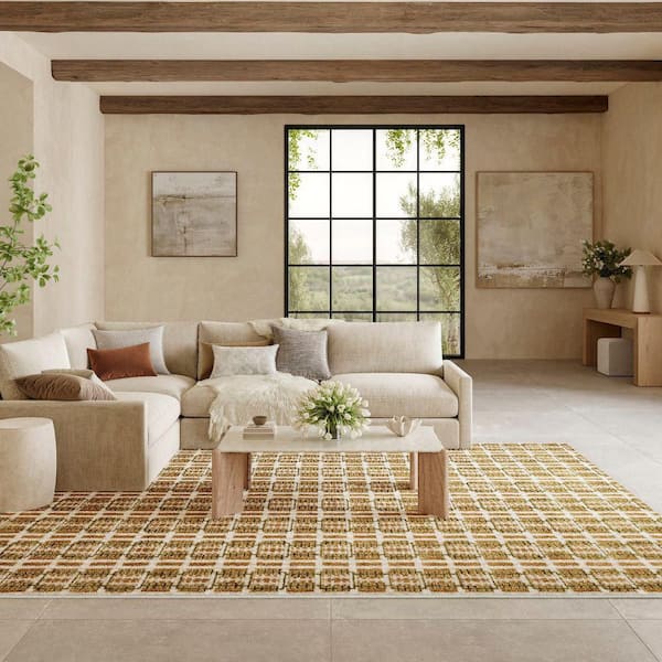 Nordic Multicolor 8 ft. x 10 ft. All-over design Contemporary Area Rug