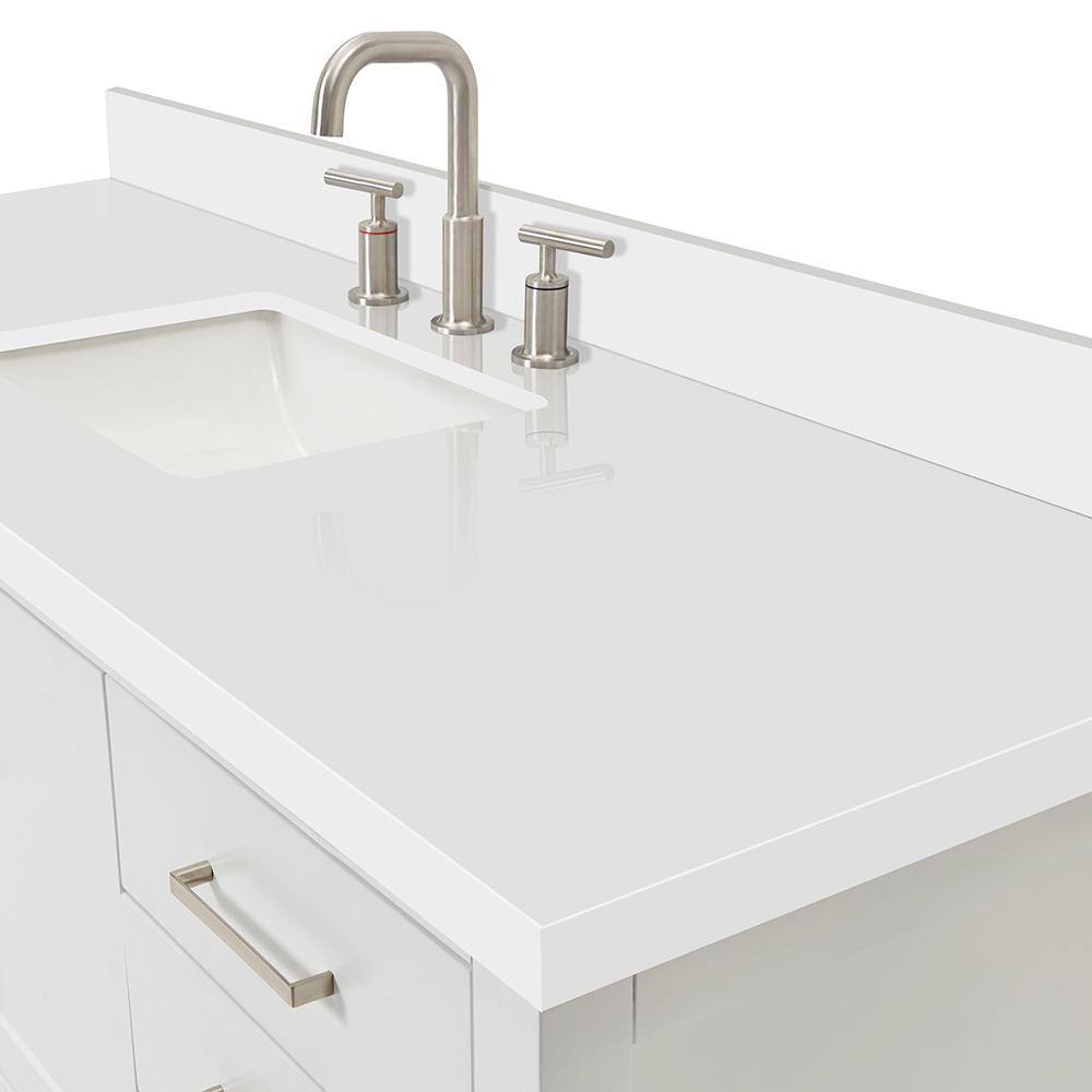 Magnolia 61" White Freestanding Single Bathroom Vanity Set