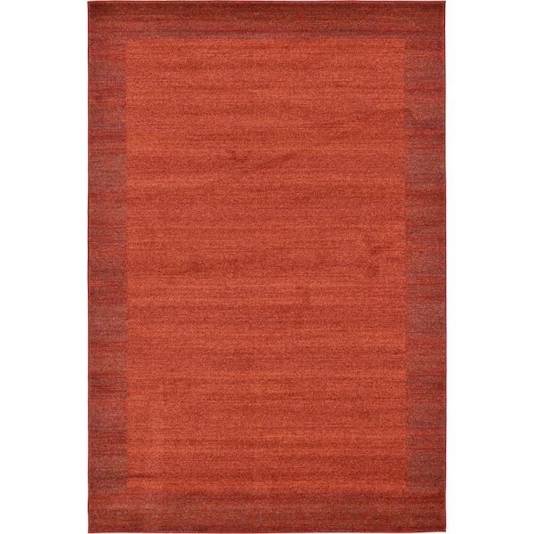 Unique Loom Del Mar Abigail Terracotta 6' 0 x 9' 0 Area Rug