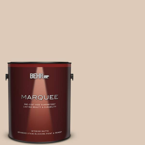 BEHR MARQUEE 1 gal. #MQ3-09 Loft Light One-Coat Hide Matte Interior Paint & Primer