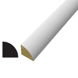 WM 105 3/4 in. x 3/4 in. x 96 in. Poplar Wood Primed Finger-Jointed Quarter Round Molding