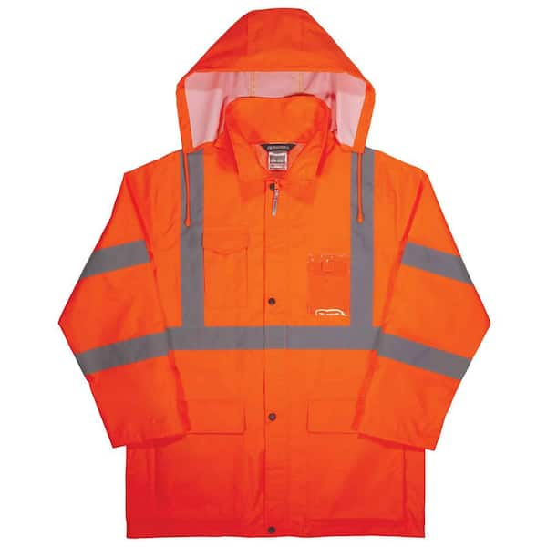 hi vis rain mac