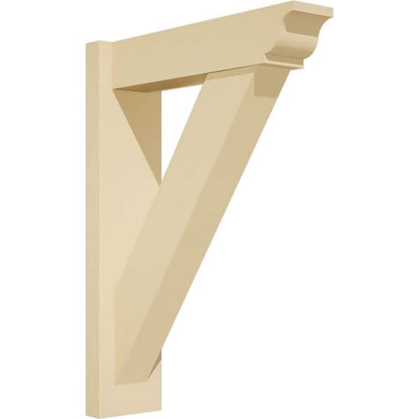 Ekena Millwork Traditional 5 in. W x 24 in. H x 18 in. D Signature Urethane Polyurethane Outlooker with Traditional Ends