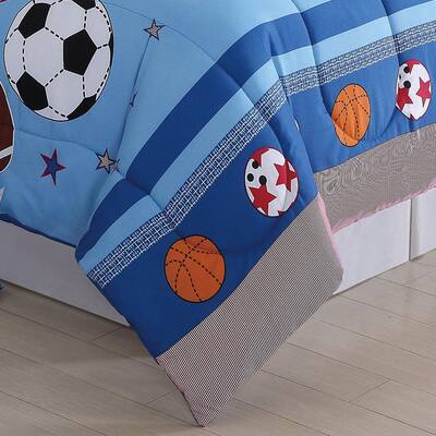 Blue Sports Comforter Set
