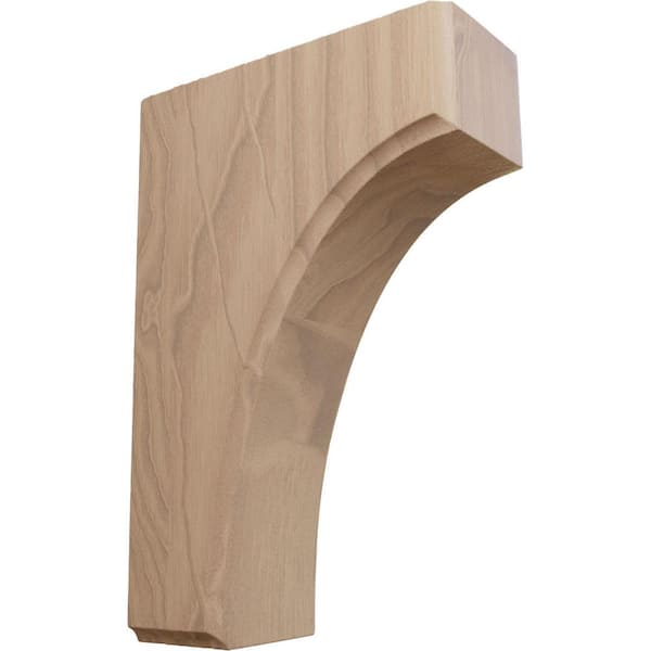 1-3/4 in. x 4 in. x 6 in. Unfinished Wood Mahogany Clarksville Corbel