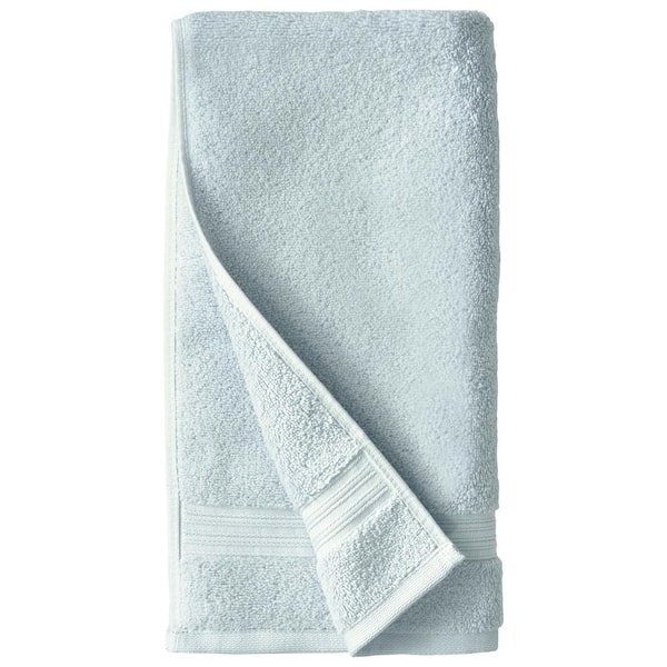 Home Decorators Collection Egyptian Cotton Raindrop Blue Hand Towel