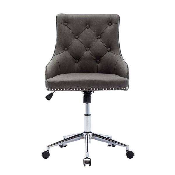 gray office chair without arms