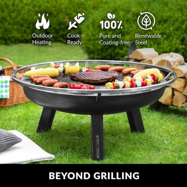 Good Directions Porto 24 in. Fire Pit with Grill Plate and Cover