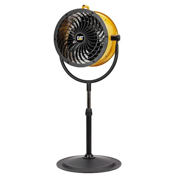 14 in. High-Velocity Industrial Grade Pedestal Fan Drum Air Circulator (Yellow)
