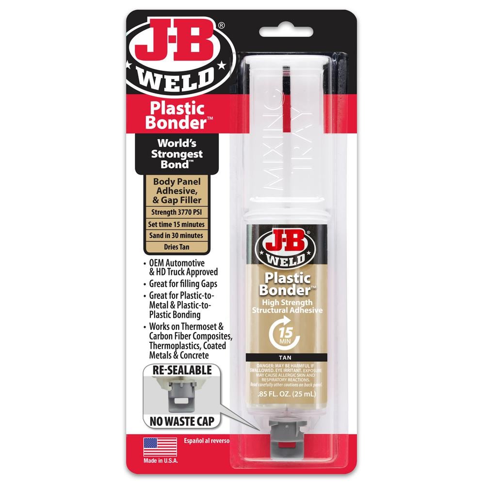 J-B Weld 0.85 oz. Plastic Bonder Epoxy 50133H - The Home Depot