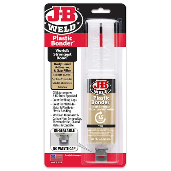J-B Weld 0.85 oz. Plastic Bonder Epoxy 50133H - The Home Depot