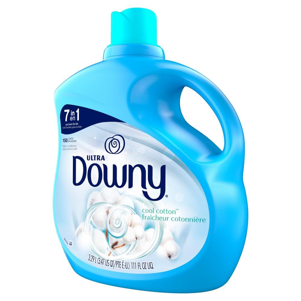 Downy Cool Cotton Scent Liquid Fabric Softener, 111 fl oz, 150 Loads