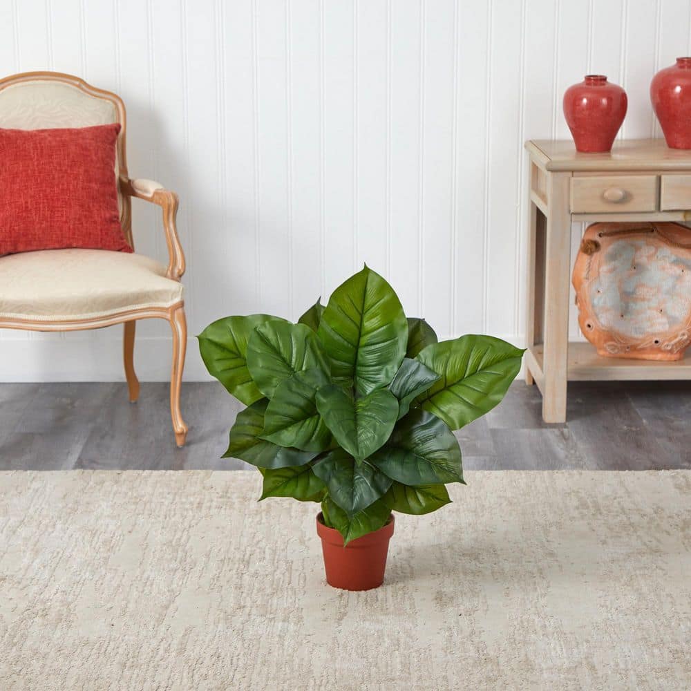 Large Green Silk Philodendron Potted Arrangement