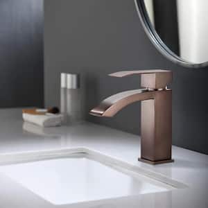 Single Handle Single Hole Bathroom Faucet Spot Resistant in Oil Rubbed Bronze