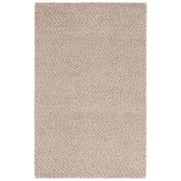 Natura 3 ft. x 5 ft. Taupe Modern Solid Area Rug