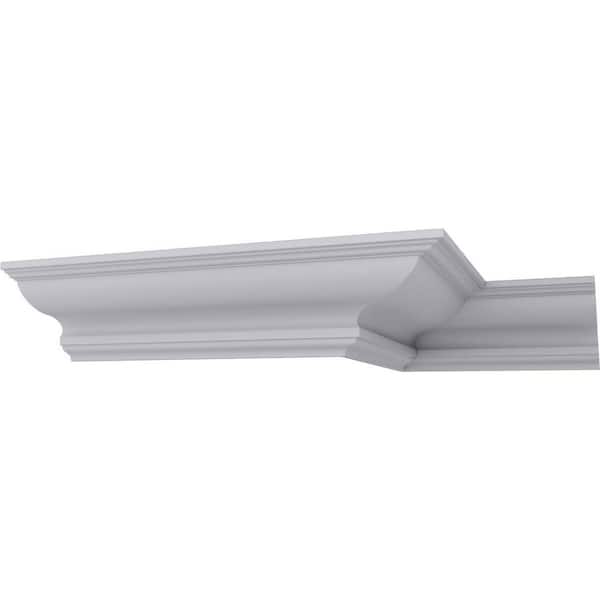 13-3/4 in. x 9-7/8 in. x 94-1/2 in. Polyurethane Marseille Crown Moulding