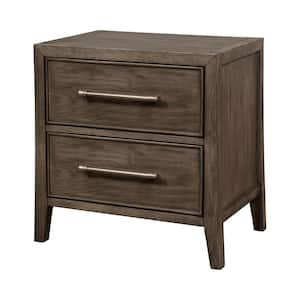 Agnes Curved Edge 2 Drawer Bedside Table