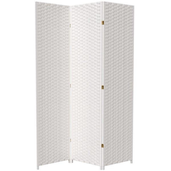 7 ft. White 3-Panel Room Divider