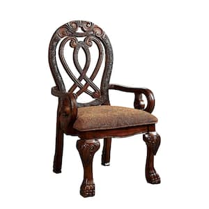 Wyndmere Cherry Traditional Style Arm Chair