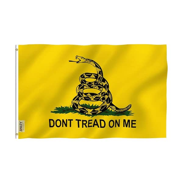 Misopily 3 ft. x 5 ft. Don't Tread on Me Flag - Durable Polyester, Vivid Colors, Double Stitched, Brass Grommets, Yellow