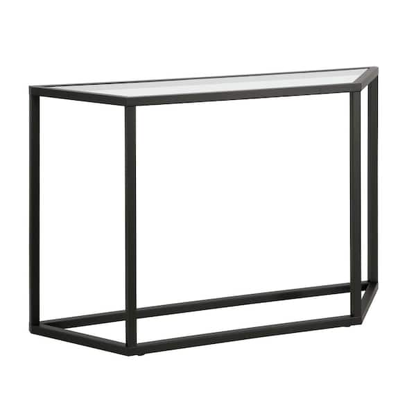 Meyer&Cross Levi 44 in. Blackened Bronze Rectangle Glass Console Table