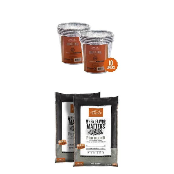 Bucket Liner and Pro Blend Pellets Combo (12 Piece)