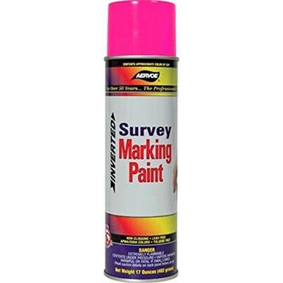 17 oz. Fluorescent Pink Inverted Survey Marking Spray Paint (12-Pack)