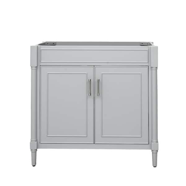 Avanity Bristol 36 in. W x 21.5 in. D x 34 in. H Bath Vanity Cabinet without Top in Light Gray
