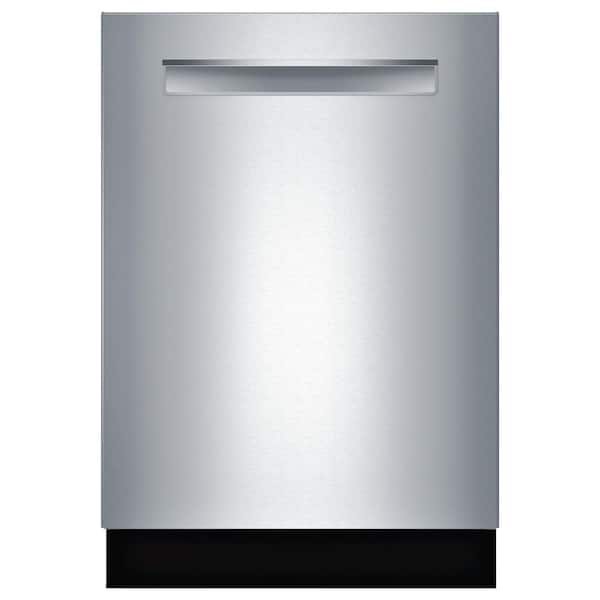 Bosch 500 Series Top Control Tall Tub Pocket Handle Dishwasher in Stainless Steel with Stainless Steel Tub, 44dBA