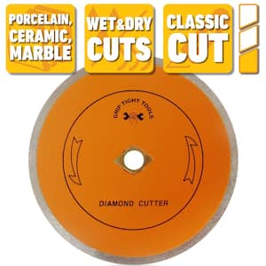 7 in. Classic Continuous Rim Tile Cutting Diamond Blade for Cutting Porcelain, Ceramic and Marble (10-Pack)