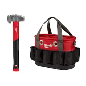 36 oz. 4-in-1 Lineman's Hammer with 10.4 in. Underground Oval Bag