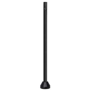 6 ft. Black Outdoor Lamp Post with Dusk to Dawn Photo Sensor fits 3 in. Post Top Fixtures